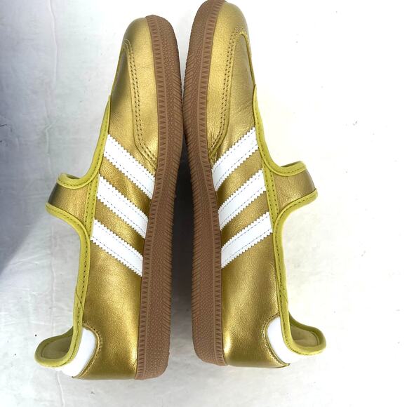 Adidas Originals Samba Jane Gold Metallic Mary Jane Sneakers Womens 7.5 NIB - Picture 4 of 10